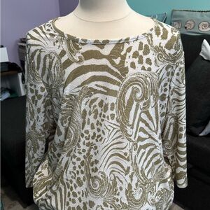 Chic Animal Print Women's Tunic